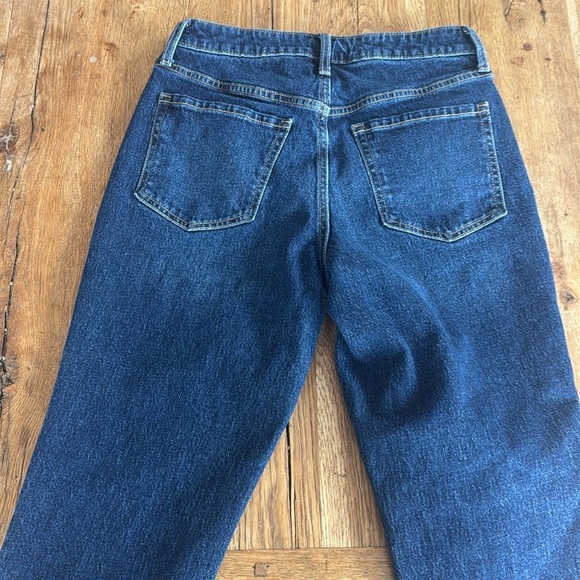 Old Navy Button Fly OG Straight Leg High Rise Raw Hem Jeans - Picture 7 of 7